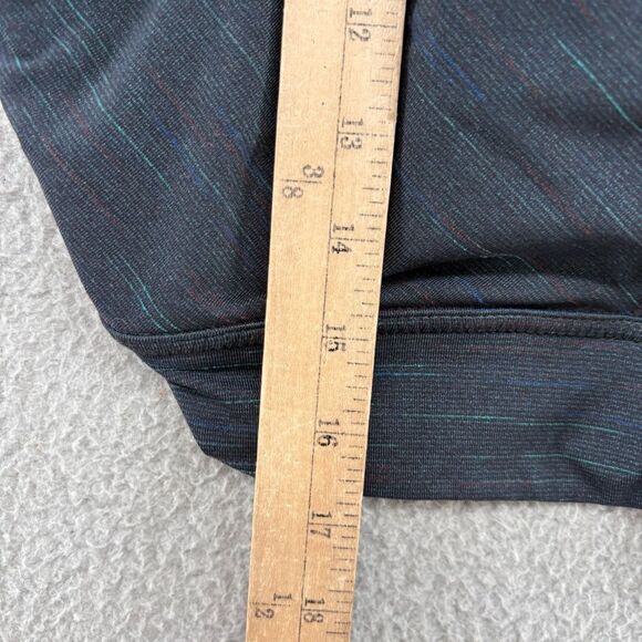 Prana Itzel Space Dye Gray Jersey Knotted Back High Neck Racerback Sports Bra L - Picture 9 of 13